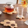 Cork Forma da flor da montanha -russa Copa da almofada de calor Isolamento Hot Pot Pote Tabel de jantar Placemat Cafe Caneca Acessórios de cozinha CCC382