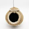 조류 케이지 야외 장식 케이지 피더 나무 매달려 앵무새 둥지 둥지 작은 니도 파자 로스 코코넛 쉘 제품 DL60NL