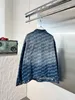 DUYOU Hommes Vestes Monogramme Bleu Ring-Spun Denim Silhouette Veste Classique Chemises Lavées Mode Haut De Gamme Pour Hommes Femmes Veste Tops 851086
