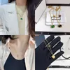 Collana di moda di lusso Collana con ciondolo di qualità selezionata Marchio popolare Accessori per gioielli di design a catena lunga Regalo di design per coppia di donne Placcato in oro 18 carati