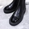 Дизайнерские роскошные лодыжки Women Leather Martin Boot Classic Fashion Calfskin Short Booty5747935
