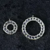 Collane con ciondolo Moda Strass Perline Pendenti in cristallo Rame placcato Arco Cerchio Gabbia 30mm 50mm Gioielli fai da te 2 / pz B890-B891