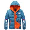 2021 가을 겨울 따뜻한 남자면 의류 재킷 BMW 스포츠카 프린트 남성 후드 패딩 재킷 패션 파파
