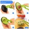 2022 3 in 1 avokado dilimleyici çok fonksiyonlu meyve kesici aletleri bıçak plastik soyucu ayırıcı shea corer tereyağı aletleri mutfak sebze aracı wly935
