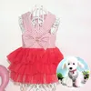 Chien vêtements fille chiot tenues princesse jupe Pet Tutu robe petit harnais vêtements d'été