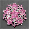 Pinos broches de diamante broche de cristal flores bauhinia broches pinos boutonniere stick cors clipes jóias de moda de casamento dhpzh