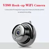 V380 HD 1080p Mini Wifi IP Kamera Kablosuz Kapalı Kamera Nightvision İki Yolcu Sesli Hareket Algılama Bebek Monitörü Perakende Kutusu
