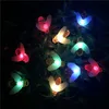 Décorations de jardin à énergie solaire mignonne abeille à miel Led String Fairy Light 20leds 50leds Clôture extérieure Patio Guirlande de Noël Lumières 221116