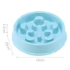 Dog Bowls Feeders Pet Slow Feeder Plastic Anti Choking Puppy Cat Eating Dish Anti Gulping Food Plate 221114