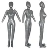 Smyckesp￥sar 2x Uppbl￥sbar kvinnlig modell med full kropp med arm damer mannequin f￶nster display rekvisita