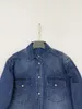 Kvinnans jackor Kvinnor Single Breasted Straight Denim Jacket Cotton Vintage Cardigan Turn-Down Collar Kvinna H￶sten l￥ng￤rmad kappa