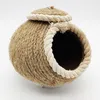 Vogelkäfige Outdoor Ornament Käfig Feeder Holz Hängen Papagei Nest Kleine Nidos Para Pajaros Coconut Shell Produkte DL60NL