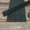 Çin çubuğu gıda suşi çubukları yeniden kullanılabilir kaymaz bulaşık makinesi güvenli sakura bambu şekil gıda sınıfı çubuklar