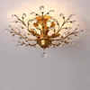 Lustres lustre en cristal moderne éclairage plafonnier noir pour salon chambre cuisine intérieur décor à la maison luminaire LED