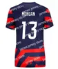 Niestandardowe pulisic Dest McKennie Away piłka nożna 21 22 Aaronson Musah usas Morgan Lloyd America Football Shirt Lletg