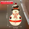 Dekoracje świąteczne drzewo Snowman Santa Claus Wiszące światła z haczykiem ssącym na rok