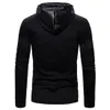 Mens Hoodies Sweatshirts PU Male Slim Fit Faux Leather Coat Black Tops Hooded Pullovers S2XL 221117