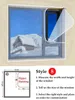 Rideau Personnalisable Hiver Fenêtre Garder Au Chaud Film Double Couche Coupe-Vent Avec Fermeture Éclair Auto-Adhésif Protection Thermique