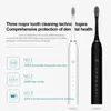 Akıllı elektrikli diş fırçası EST Ultrasonik elektrikli diş fırçası şarj edilebilir usb taban 6 modlu yetişkinler sonik diş fırçası ipx7 su geçirmez seyahat kutusu tutucu 221117