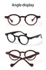 Солнцезащитные очки Boncamor Spring Shinged Small Cround Rame Glasses Чтение женских женских пластиковых HD -считывателей, рецептурные очки, диоптер