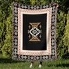 Ethnic style shawl blanket geometric pattern tassel blankets retro pattern decor camping photo props