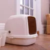 Autres fournitures pour chats déodorant formation porte-brosse de toilette boîte totalement fermée toilette de haute qualité pour chat produits pour animaux de compagnie EI50CT