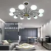 Lampadari Nordic Light Lampadario a vento di lusso a soffitto a led nel soggiorno