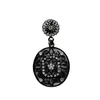 Pendant Necklaces Statement Necklace Factory Direct Electrophoresis Black Zinc Alloy Jewelry Rope Hollowing Crystal
