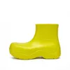 Top Chelsea Boots para mujer Candy Solid Colors Rink Triple Black Bule Pistachio Frost Fashion Plataforma de moda Martin Boot Round3199075