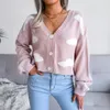 Suéter feminino outono e inverno branco nuvem de malha cardigan suéter para mulheres 2023 feminino solto de manga comprida sweter damski