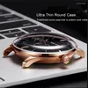 Zegarstka rafa tygrysa męskie automatyczne zegarki luksusowy męski zegarek mody Ultracien mechaniczny bąbelkowy bąbelkowy pasek skórzany pasek RGA8219