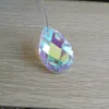 الثريا كريستال 100pcs/lot 38mm ab color حبات معلقة Prism Suncatcher القطرات