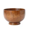 Bowls Natural Jujube Wooden Rice Soup Bowl Containter Kitchen Utensil Tableware Christmas Halloween Decoration