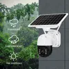 Dome Cameras 5MP 4G SIM Card Wifi Solar PTZ Outdoor PIR Human Detection Audio Wireless Color Night Vision CCTV Battery Security 221117