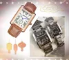 Populaire trois broches designer montre femmes hommes Fine Acier Inoxydable Chronographe Quartz Batterie Carré Cadran Romain tout le crime Bracelet Montre-Bracelet Cadeaux