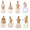 Bouteille de parfum de voiture en gros diffuseurs de maison pendentif parfum ornement assainisseur d'air pour huiles essentielles parfum bouteilles en verre vides FY5288 SS1117