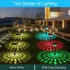 Décorations de jardin Lumières LED solaire Lumière extérieure RVB Couleur de couleur Pathway Lampe à pelouse pour décor Layscape Lighting 221116