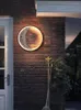 Lustres lampe à LED paysage de lune moderne porche mur extérieur intérieur extérieur lumière jardin villa IP65 étanche en aluminium