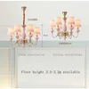 Chandeliers Nordic Minimalist Living Room Ceiling Chandelier Christmas Decoration Princess Boy's Blue / Pink