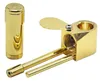 Metal Smoking Pipe Gold Brass Mini Pipes Portable Removable Water Pipe For Smoke