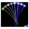 Andere Event Party Supplies LED Farbe Flash Braid Leuchtende Fasergeflechte Haarverlängerung Disco Nachtclub Konzert Tanzparty Rock Dhea0