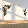 Decorative Flowers Silk Artificial Flower Arch Decor Orange Rose Floral Props Garland For Party