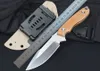 M6687 Survival Straight Knife D2 Satin Drop Point Blade Full Tang G10 Handle Outdoor Camping Hunting Fixed Blade Knives with Kydex