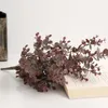 Fleurs décoratives Artificielle En Plastique Eucalyptus Bouquet Simulation Plante Arrangement De Fleurs En Pot De Mariage Maison Jardin Décoration Faux Argent