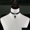 Chokers kruisen hangende choker ketting zachte pu kraag voor vrouwen sexy meisje nachtclub mode sieraden drop levering kettingen hangers dhirh