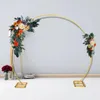 Decorative Flowers Silk Artificial Flower Arch Decor Orange Rose Floral Props Garland For Party