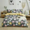 Bedding sets Nordic Simple Set Adult Down Quilt Sheet Double Big Cover Duvet King Size Pillowcase 221116