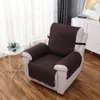 Chair Covers Waterproof Single Sofa Cover Pure Color Recliner Towel Integrated Pet Cushion Non-slip Cloth Protector