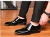 Dress Shoes Fashion Men Classic Patent Leather Wedding Men's Casual Business Large Size