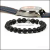 Beaded Stainless Steel Sport Bracelets Wholesale 10Pcs/Lot 8Mm Natural Stone Beads With Volleyball Bracelet For Gift Drop Delivery Je Dhvup